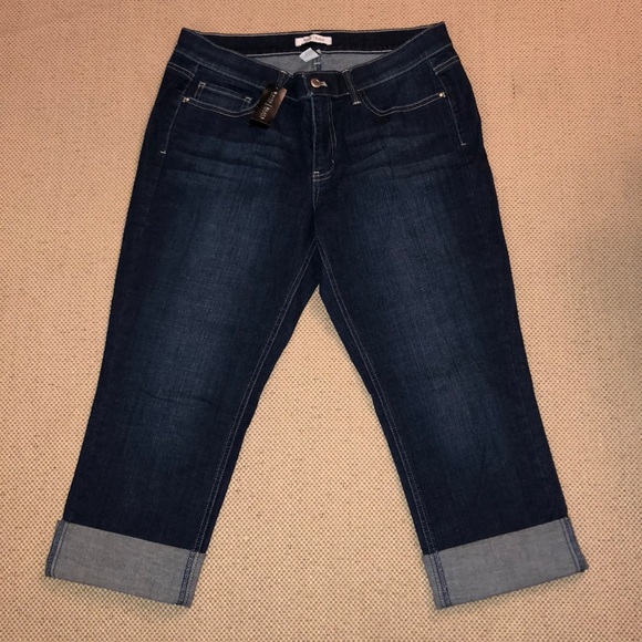 White House Black Market Denim - WH|BM dark warm cuffed cropped jeans